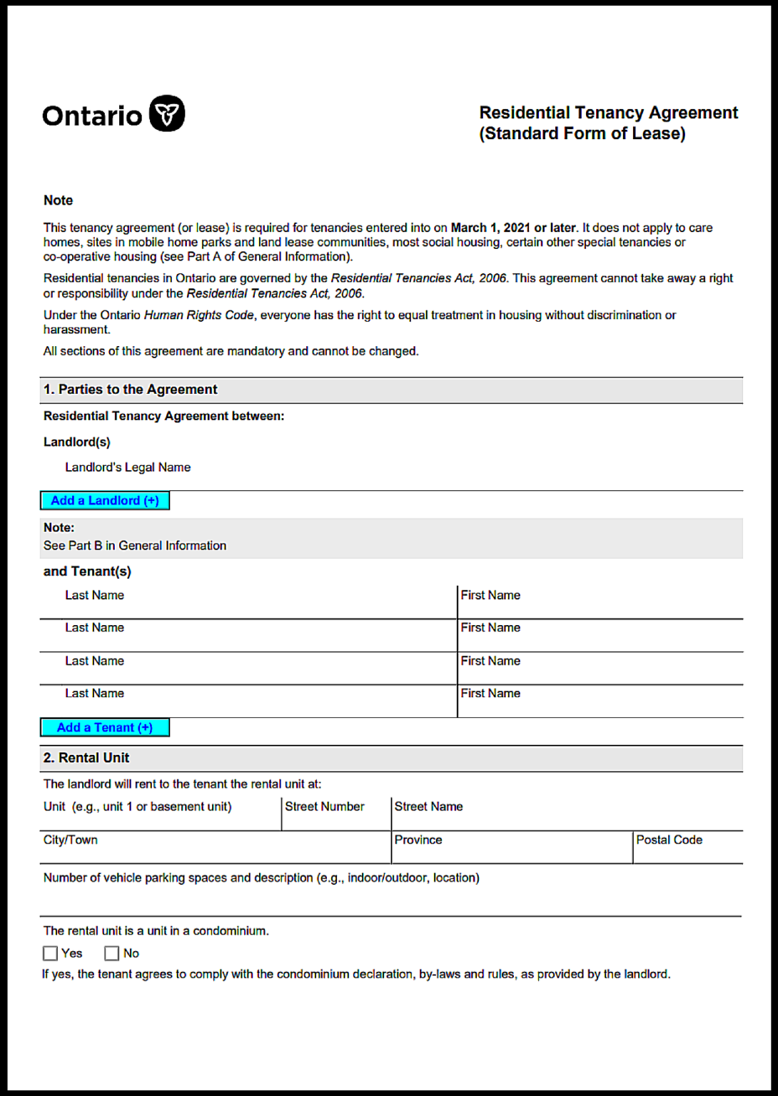 Free British Columbia Rental Agreement Template & Guide - Legal ...