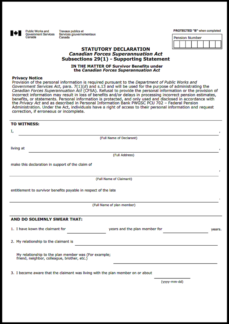 Affidavit VS Statutory Declaration Ontario