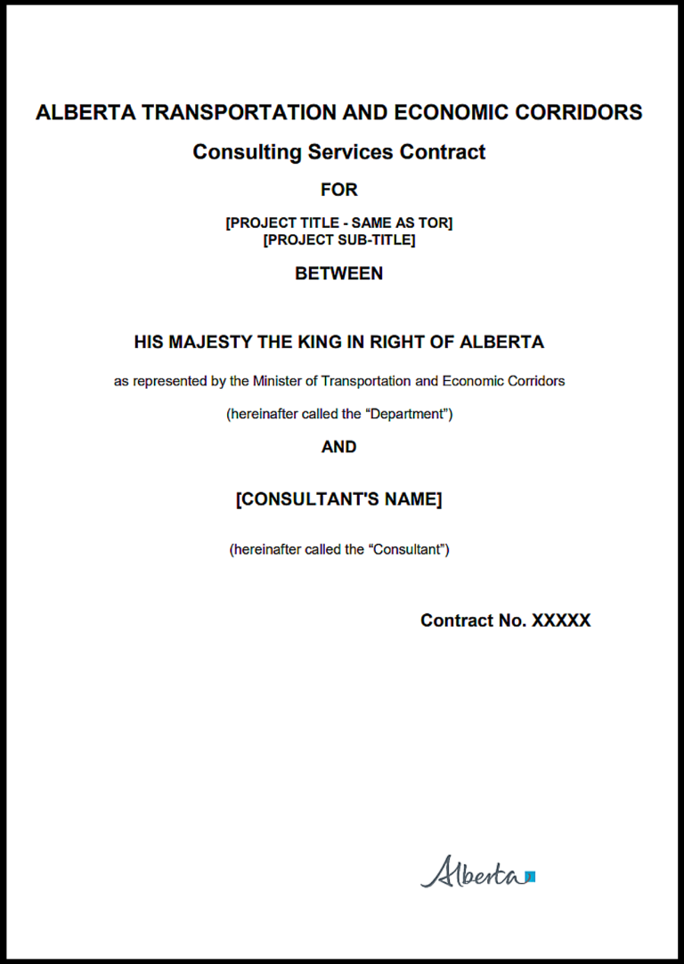 Alberta Consulting Agreement