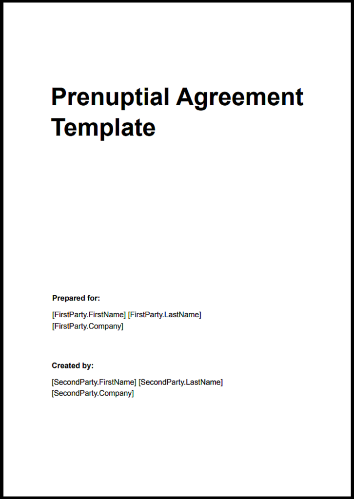 Alberta Prenuptial Agreement