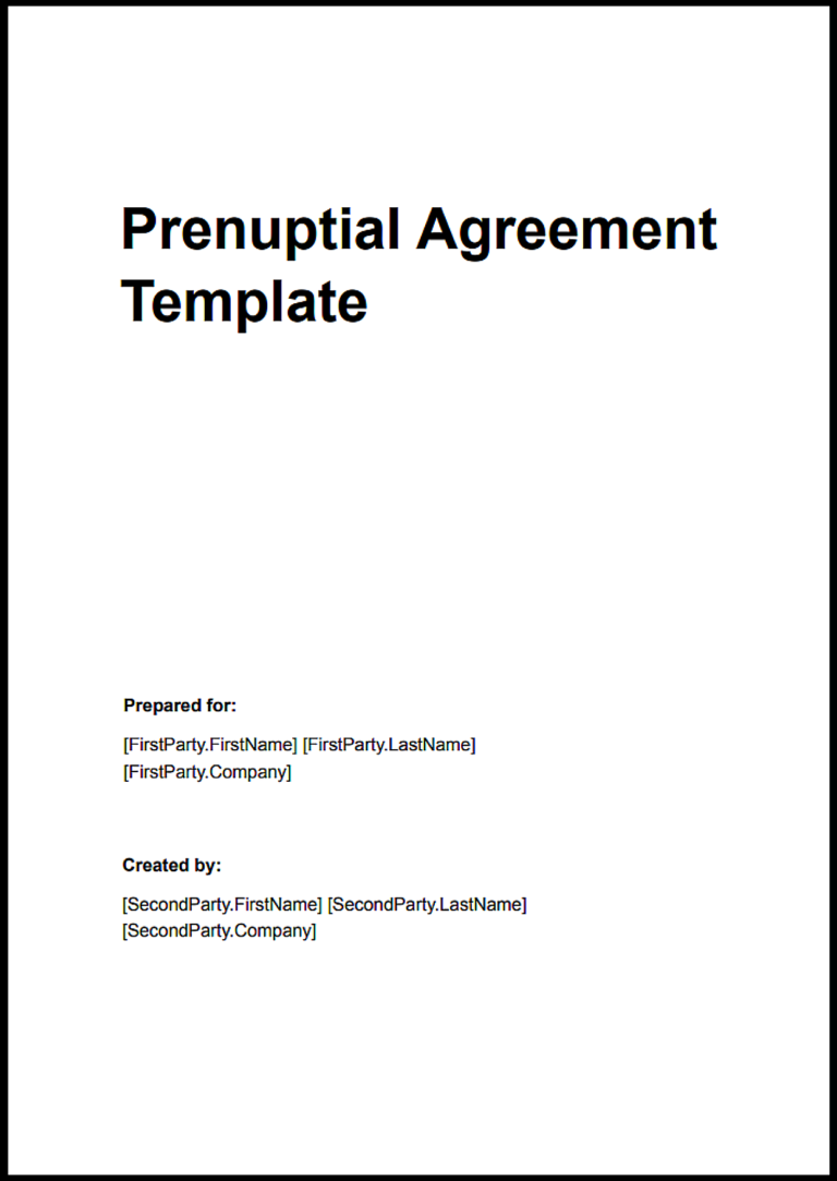 Alberta Prenuptial Agreement