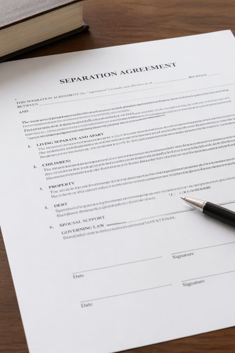 Alberta Separation Agreement