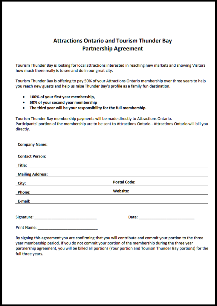 Ontario Partnership Agreement