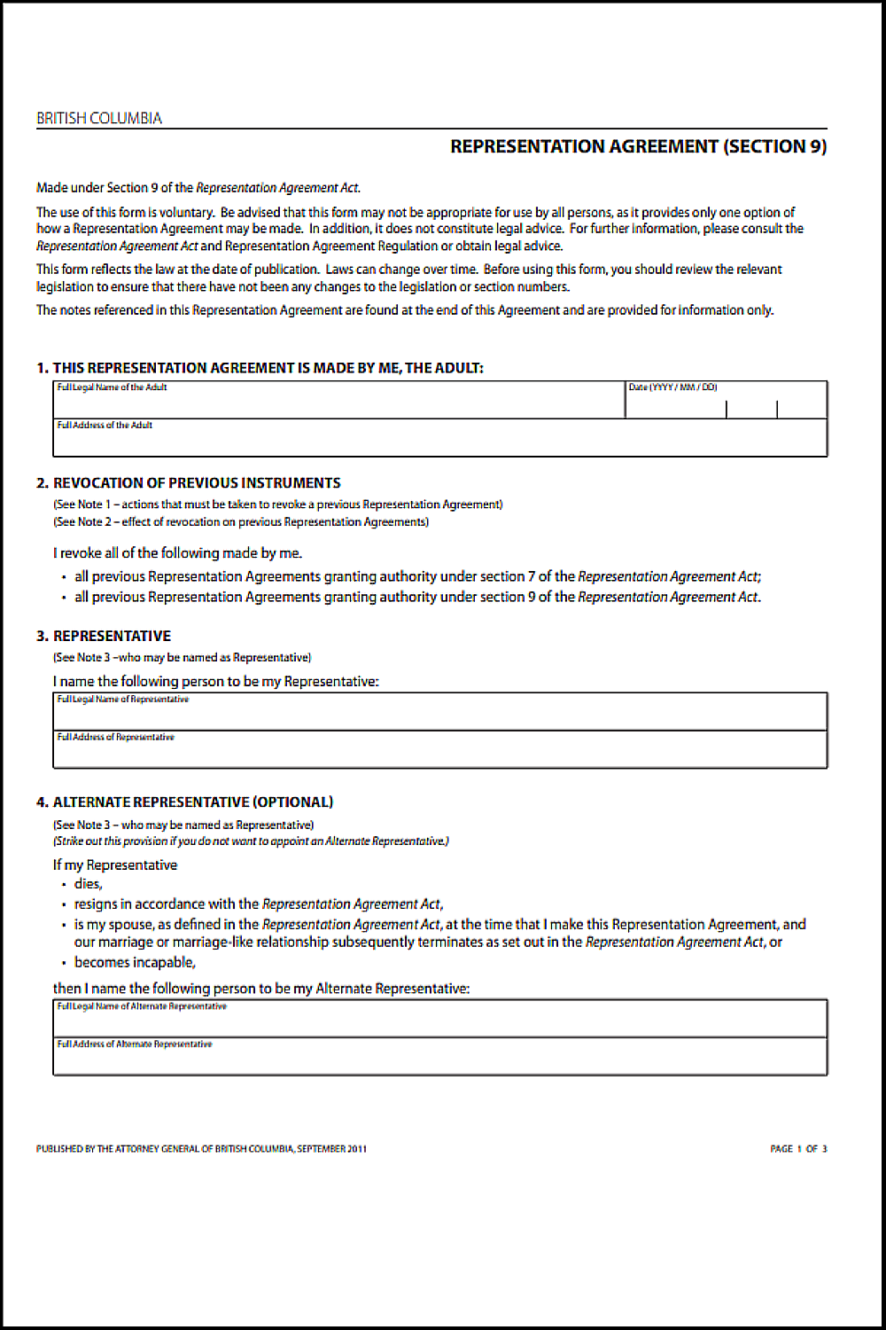 Advance Care Directive in British Columbia – Free Template & Guide ...
