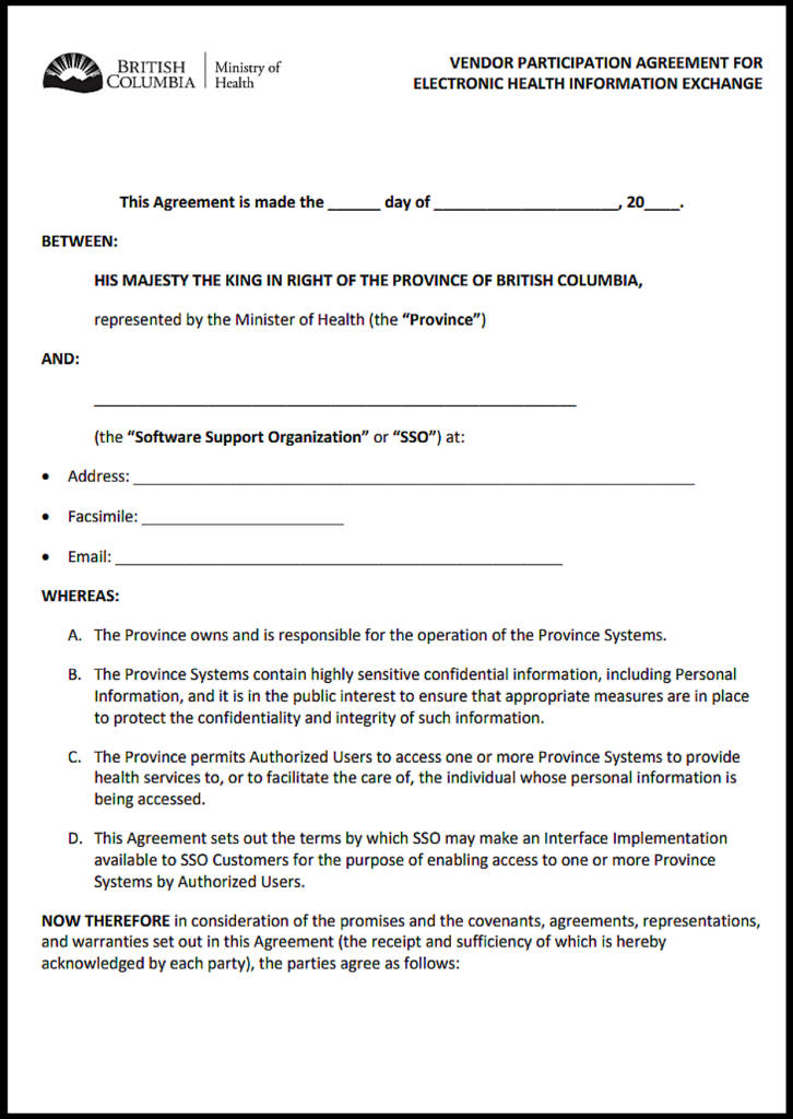British Columbia Independent Contractor Agreement
