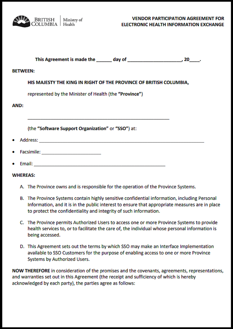 British Columbia Independent Contractor Agreement