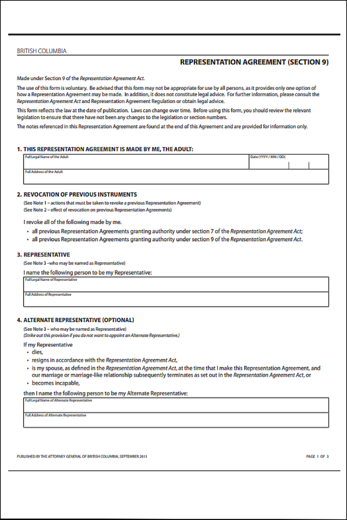 Free British Columbia Personal Directive Template Guide