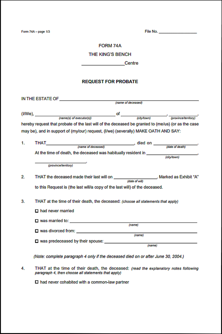 Manitoba Last Will And Testament