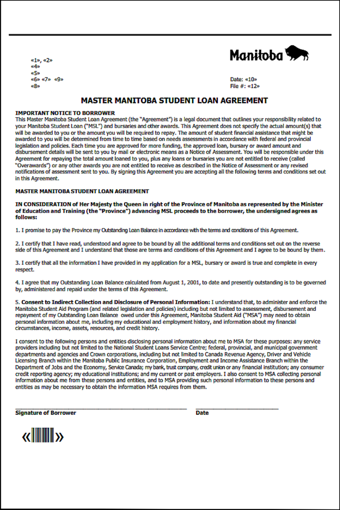 Free Manitoba Loan Agreement Template Guide